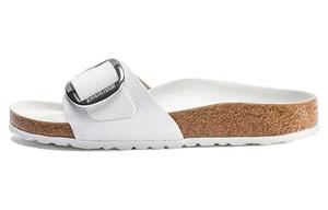 Birkenstock Сандалии Madrid с большой пряжкой, узкие, белые, женские