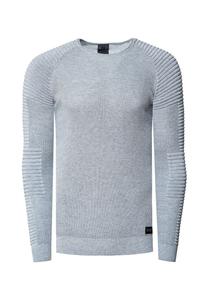 Пуловер с современным круглым вырезом RUSTY NEAL, серый