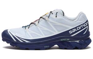 Кроссовки SALOMON XT-6 Gore-Tex Blue Print Heather White, синий/белый