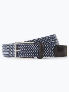 Ремень с кожаным наполнением Nils Sundström, синий