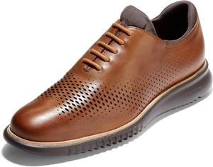 Мужские оксфорды Cole Haan 2.Zerogrand с лазерной перфорацией, British Tan/Java