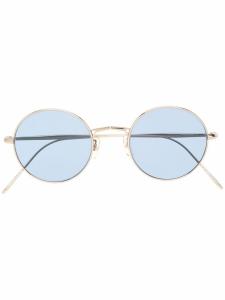 Oliver Peoples солнцезащитные очки G. Ponti-3 в круглой оправе, золотистый