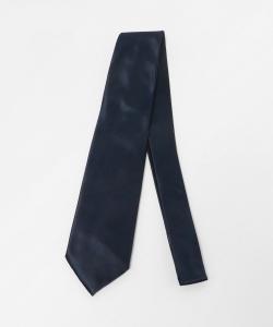 Однотонный атласный галстук цветного цвета United Arrows, цвет Navy