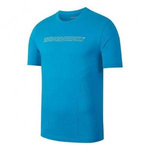 Футболка 23 Engineered Dri Fit быстросохнущие повседневные спортивные с коротким рукавом Air Jordan, синий