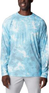 Футболка Columbia Mens Terminal Deflector Long Sleeve, Ocean Blue Deepwaters Camo