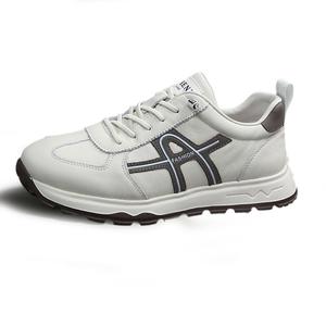 SENJIALUO Износостойкие дышащие поддерживающие легкие мужские низкие кеды повседневные бело-коричневые, цвет White Brown