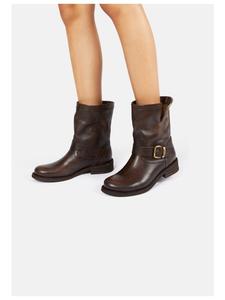 Ботильоны темно-коричневого цвета Felmini