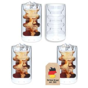 Кофейные стаканы 260 мл (набор из 4 штук) Intirilife, прозрачный