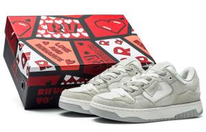 Кроссовки RIFUGIO VO' Stylish Skateboarding Shoes Unisex Low-top Vintage White, белый