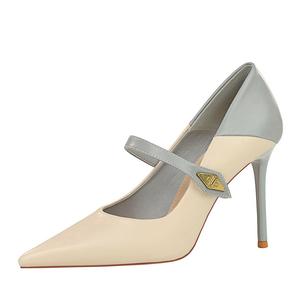 Женские туфли на тонком каблуке и высоком каблуке YAFEI XUANYU, Sky Blue