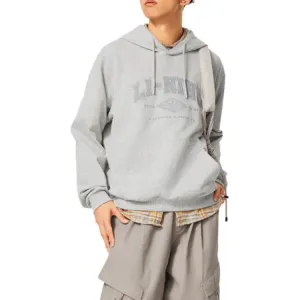 Li-Ning Sports Life Collection Свитшот мужской новый светлый смешанный желтый Heather Gray