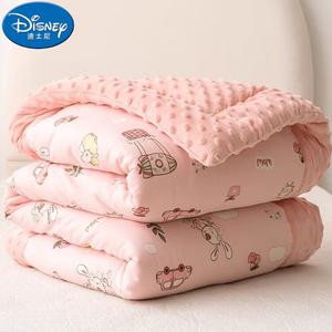 Disney Детское одеяло 150х200 см, вес 1,75 кг, двойной слой хлопкового муслина, наполнитель из соевого волокна, цвет Huachong Xiaotu 1