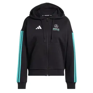 Adidas Performance Спортивный худи на молнии 'Mercedes-AMG Petronas Formula 1 Team DNA' в черном цвете