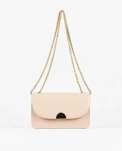 Сумка для вечеринок с эффектом лакированной кожи телесного цвета PACOMARTINEZ, цвет Nude