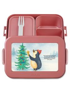 Mr. & Mrs. Panda Дизайн рождественской елки Bentobox Penguin с надписью, пастельно-красный цвет