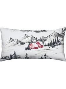 Наволочка из тонкой фланели красного цвета Erwin Müller, 80 x 80 см