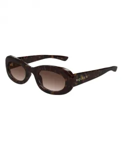 Солнцезащитные очки Alexander Mcqueen, коричневый