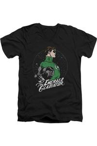 Футболка DC Comics Star Gazer с коротким рукавом и V-образным вырезом для взрослых из премиального хлопка / футболка Gildan, черный