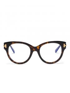 TOM FORD Eyewear очки в круглой оправе, коричневый