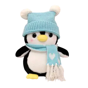 Плюшевая игрушка пингвин, милый спящий пингвин, высота 25см/35см Tranquility and elegance, синий