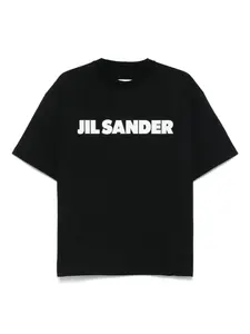 Хлопковая футболка JIL SANDER, черный