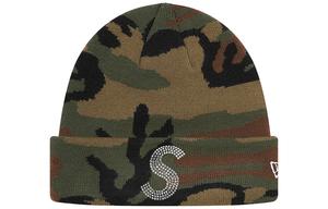 Шапка Supreme New Era Swarovski, белый