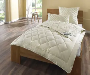 Вентилятор. Комфортное спальное одеяло из натурального волоса "Гоби F.a.n. Schlafkomfort 135х200 см, цвет natur