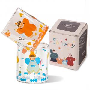 Чайник для холодной воды 1600ml KAWASIMAYA, glass cup (boy and girl)