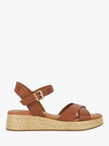 Босоножки на танкетке из натуральной кожи littleton Dune, желто-коричневый