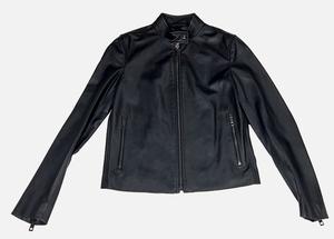 Bally 6230542 Куртка-бомбер из черной кожи ягненка