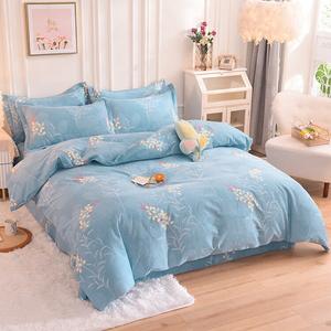 FUANNA Комплект постельного белья 1,5 м, 4 предмета: простыня на резинке, пододеяльник 200x230 см