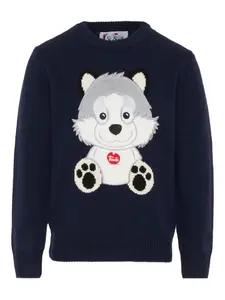 Свитер Douglas с аппликацией Mc2 Saint Barth Kids, синий