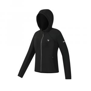 FILA Фитнес-куртка женская Pitch Black BK с капюшоном на флисовой подкладке Others