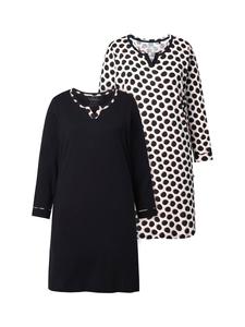 Ulla Popken Черная ночная рубашка