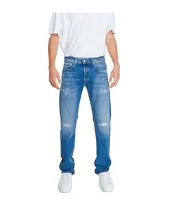 Джинсы из эластичной хлопковой смеси Replay, синий