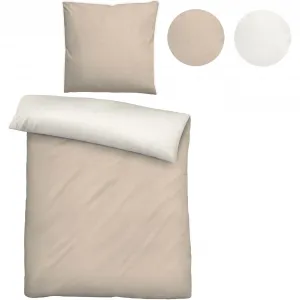 Двустороннее постельное белье Biberna «Hermal», изготовлено из мягкой, комфортно теплой фланели (бобра) с меланжевым эффектом, изготовлено из 100% хлопка, сертифицировано STANDARD 100 от OEKO-TEX, сделано в Германии, цвет kitt