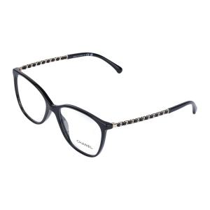 CHANEL Ацетатные овальные оправы для очков Women's Black