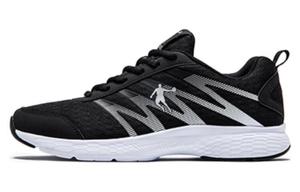 Кроссовки мужские с низким верхом, черные/серебристые Qiaodan