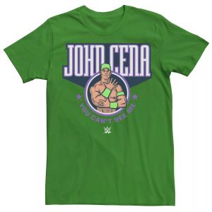 Мужская футболка с круглым логотипом WWE John Cena You Can't See Me Licensed Character