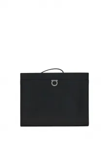 Клатч с декором Gancini Ferragamo, черный