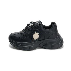 Кроссовки Strawberry Bear Series с мягкой подошвой, износостойкие, нескользящие, с защитой от ударов, детские, повседневные, массивные, для подростков Disney, черный