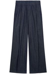 DRIES VAN NOTEN широкие джинсы со складками, синий