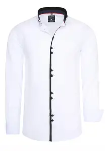 Рубашка Rusty Neal с длинными рукавами и модной застежкой на две пуговицы, белый