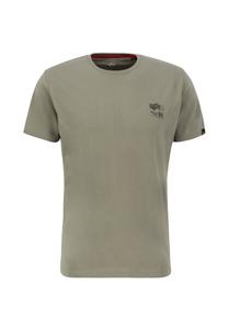 Футболка с принтом CAMO LOGO PUFF Alpha Industries, оливковый