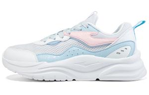 Амортизирующие дышащие легкие беговые кроссовки женские бело-голубые Erke, Erke White/Light Oxygen Blue