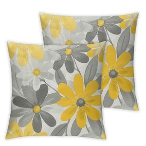 Декоративные подушки nygtbtfer 2 шт, желтый/серый