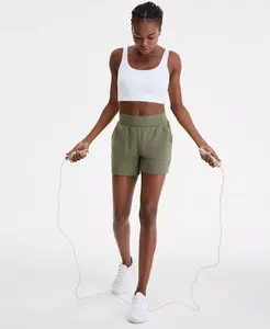 Женские расслабленные шорты с высокой посадкой ID Ideology, зеленый