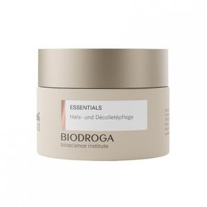 BIODROGA Bioscience Institute Essentials Neck and Decollete Care 50 мл - укрепляющий крем с комплексом Black Forest, пептидами и эффектом сияния - без парабенов, без силикона, без микропластика
