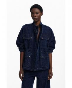 Женская куртка-тракер с карманами Desigual, Dark blue