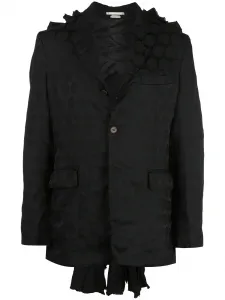 Пиджак с оборками Comme des Garçons Homme Plus, черный